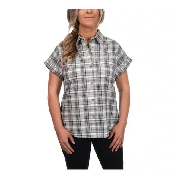 Plaid short sleeve shirt for outdoor work - Picture 1 of 16